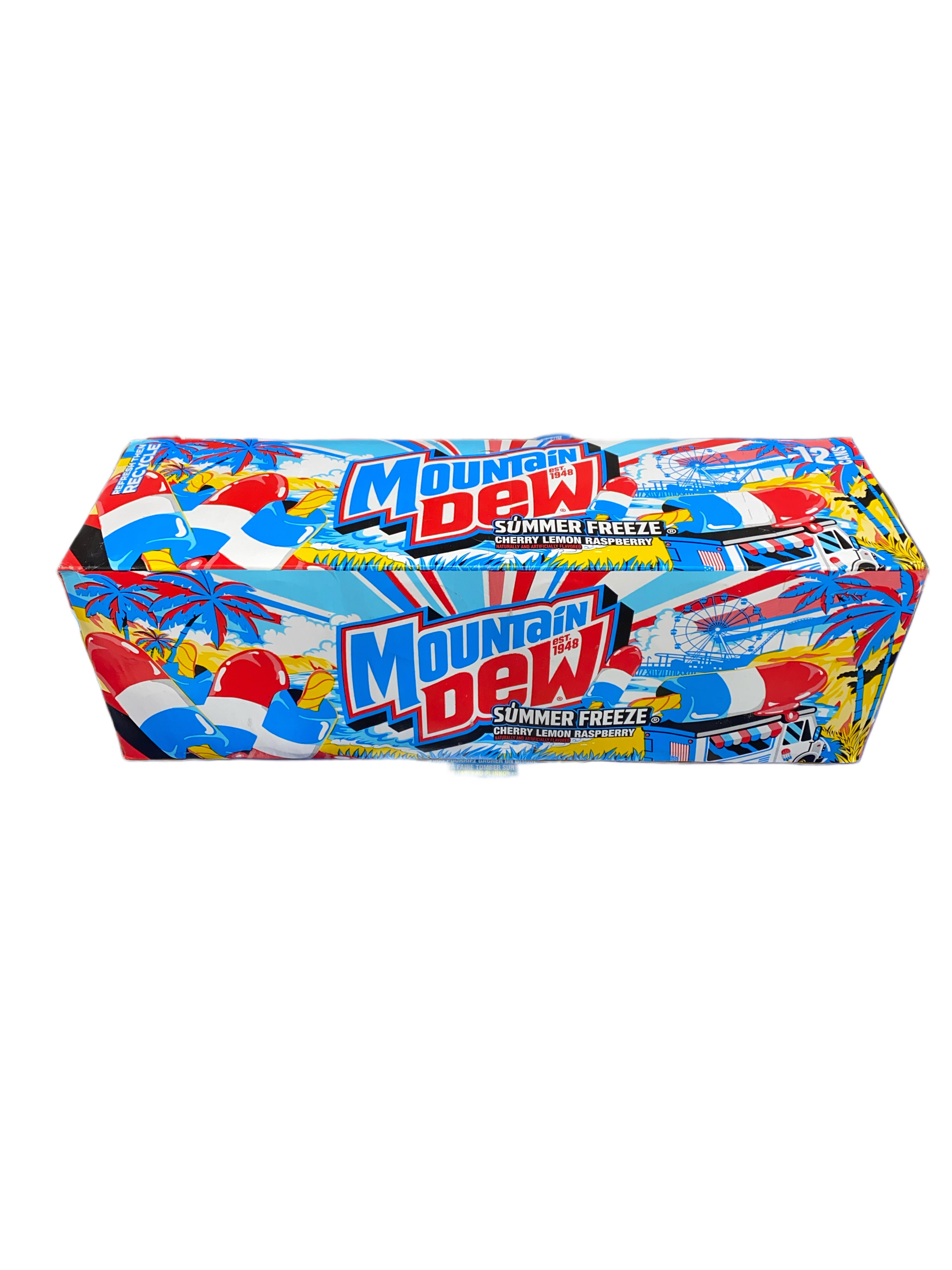 Mountain Dew Summer Freeze Can 355ML - U.S Edition - Beverage - Case of 12 - BB: N/A - Extreme Snacks Wholesale