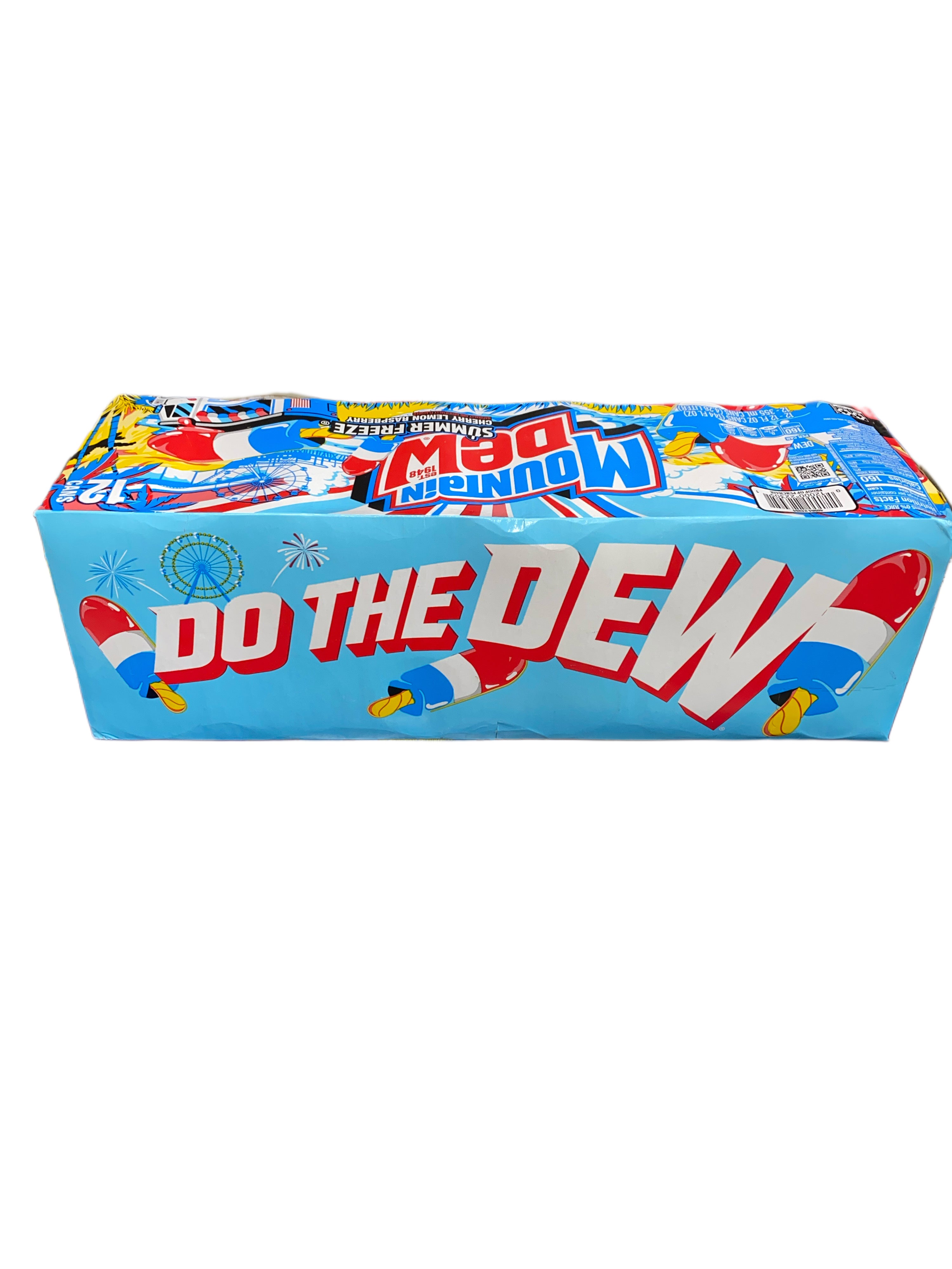 Mountain Dew Summer Freeze Can 355ML - U.S Edition - Beverage - Case of 12 - BB: N/A - Extreme Snacks Wholesale