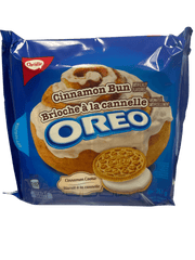 Oreo Cinnamon Bun Cookie 261G - Canada Edition - Snack - Case of 12 - BB: N/A