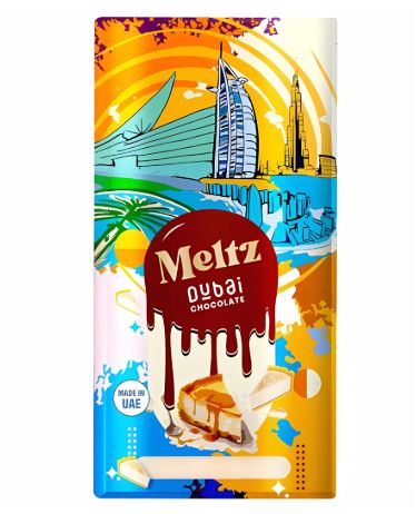 Meltz Dubai Chocolate Knafeh Salted Caramel 75G - UAE Edition - Chocolate - Case Of 12- BB: 02/26