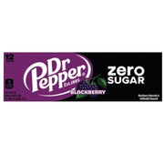 Dr. Pepper Zero Sugar Blackberry Can 355ML - U.S Edition - Beverage - Case of 12 - BB: N/A - Extreme Snacks Wholesale
