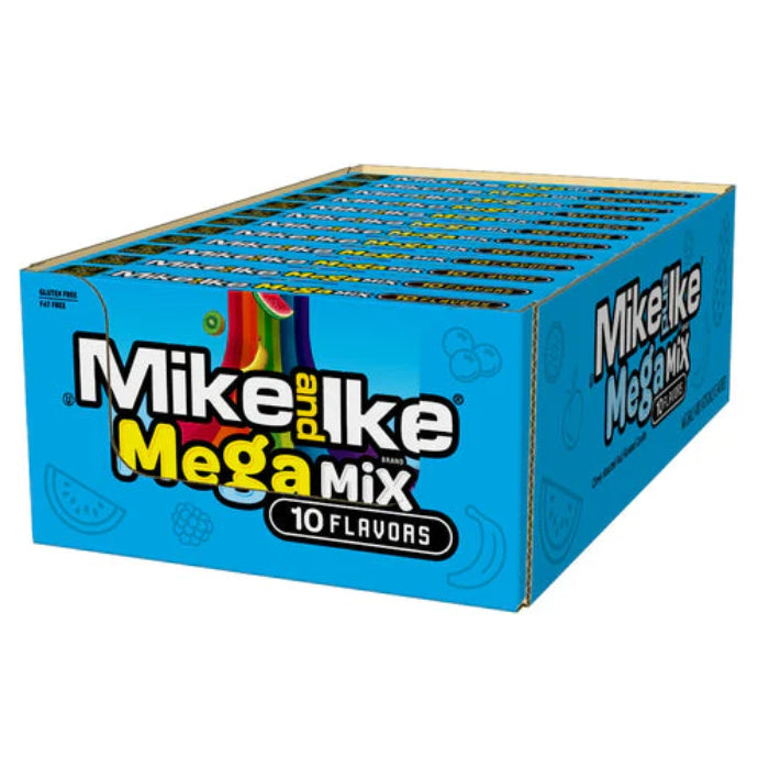 Mike & Ike Mega Mix Theater Box 120G- U.S Edition - Candy - Case of 12 - BB: N/A - Extreme Snacks Wholesale