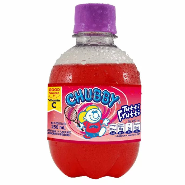 Chubby Tutti Frutti Soda 250ML - Trinidad Edition - Beverage - Case Of 24 - BB:N/A - Extreme Snacks Wholesale