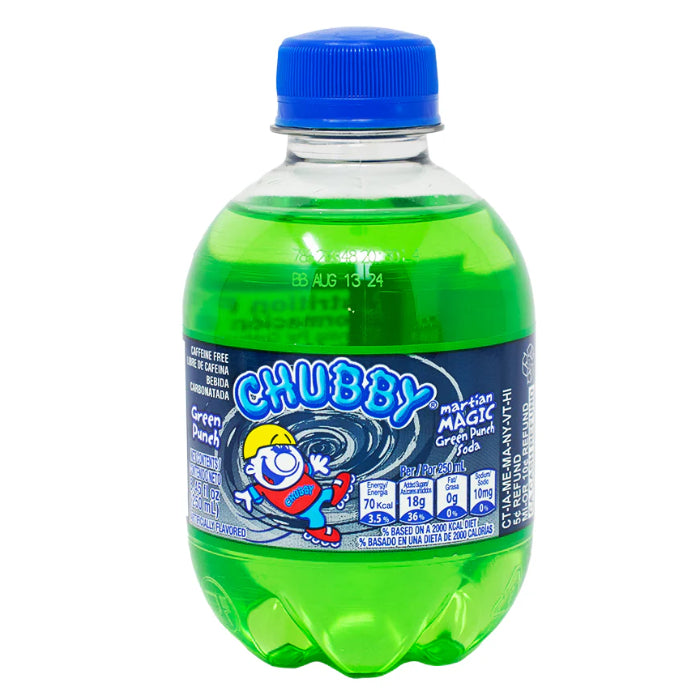 Chubby Martian Magic Green Cream Soda 250ML - Trinidad Edition - Beverage - Case Of 24 - BB:N/A - Extreme Snacks Wholesale