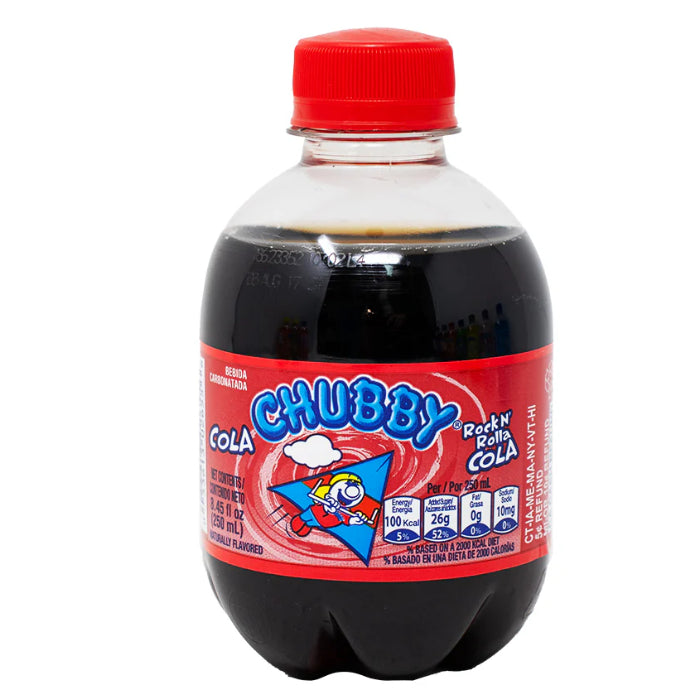 Chubby Rock N' Rolla Cola Soda 250ML - Trinidad Edition - Beverage - Case Of 24 - BB:N/A - Extreme Snacks Wholesale