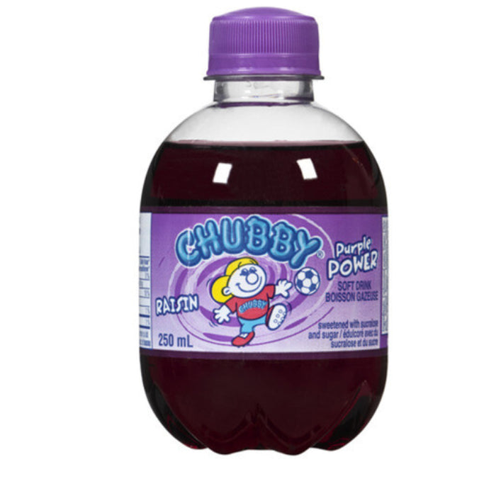 Chubby Grape Purple Power Soda 250ML - Trinidad Edition - Beverage - Case Of 24 - BB:N/A - Extreme Snacks Wholesale