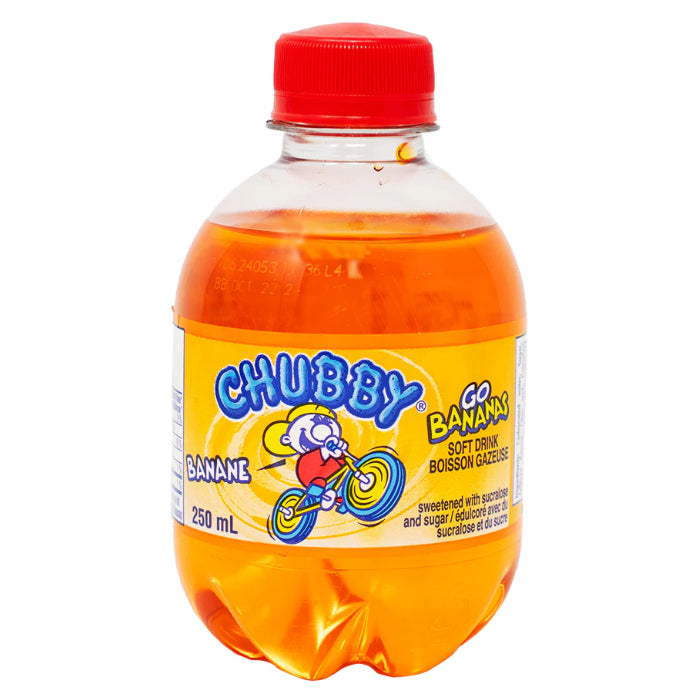 Chubby Go Bananas Soda 250ML - Trinidad Edition - Beverage - Case Of 24 - BB:N/A - Extreme Snacks Wholesale