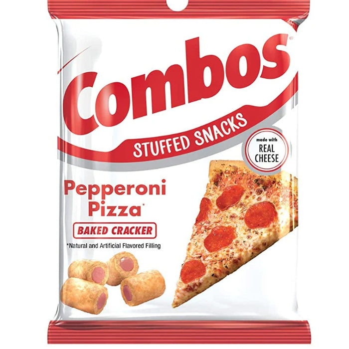 Combos Snack Pepperoni Cracker 178.6G - U.S Edition - Snack - Case Of 12 - BB: N/A - Extreme Snacks Wholesale
