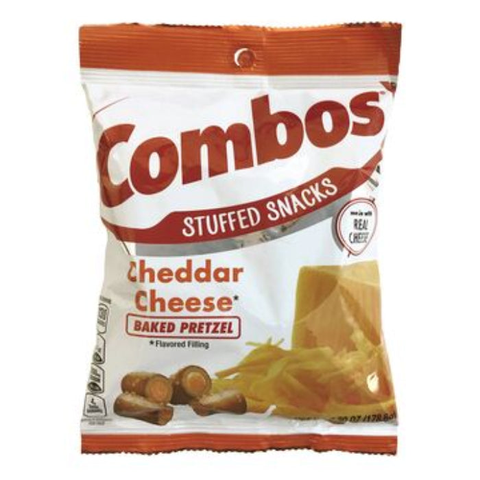 Combos Snack Cheddar Pretezel Cheese 178.6G - U.S Edition - Snack - Case Of 12 - BB: N/A - Extreme Snacks Wholesale