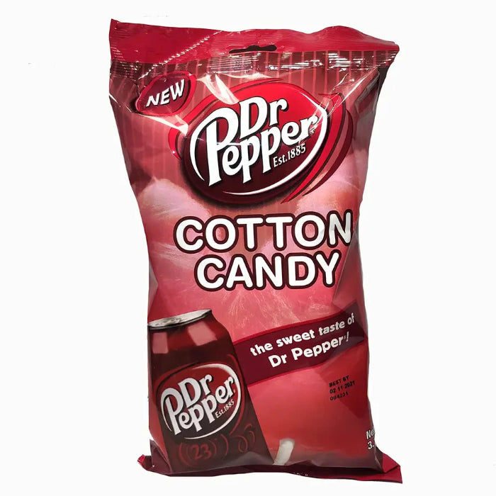 Dr Pepper Cotton Candy 88g - U.S Edition - Candy - Case of 12 - BB: N/A - Extreme Snacks Wholesale