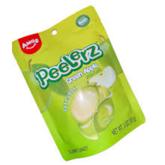 Amos Peelerz Gummy Green Apple 170g - U.S Edition - Candy - Case of 12 - BB: N/A - Extreme Snacks Wholesale