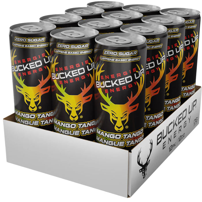 Bucked Up Mango Tango Energy Drink 355ML- Canada Edition - Beverage - Case of 12 - BB: N/A - Extreme Snacks Wholesale