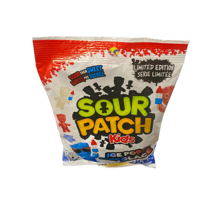 Sour Patch Kids Ice Pop 150G - Canadian Edition - Candy - Case of 12 - BB: N/A