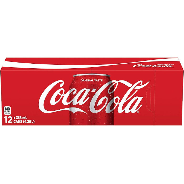 Coca Cola, 355 ml cans, 12 pk - Canada Edition - Beverage - Pallet - BB: Fresh Date