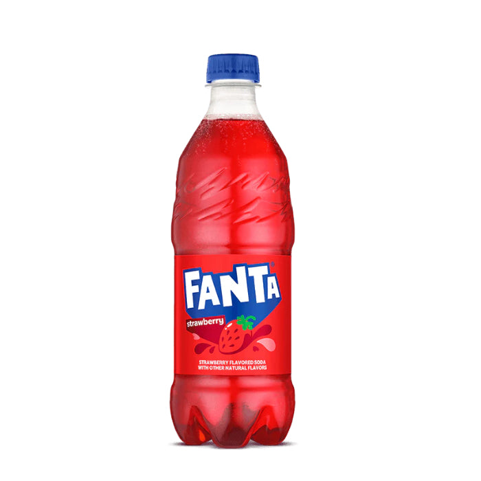 Fanta Strawberry, 500 ml bottles, Case Of 24 - Canadian Edition - Beverage - Pallet - BB: Fresh Date