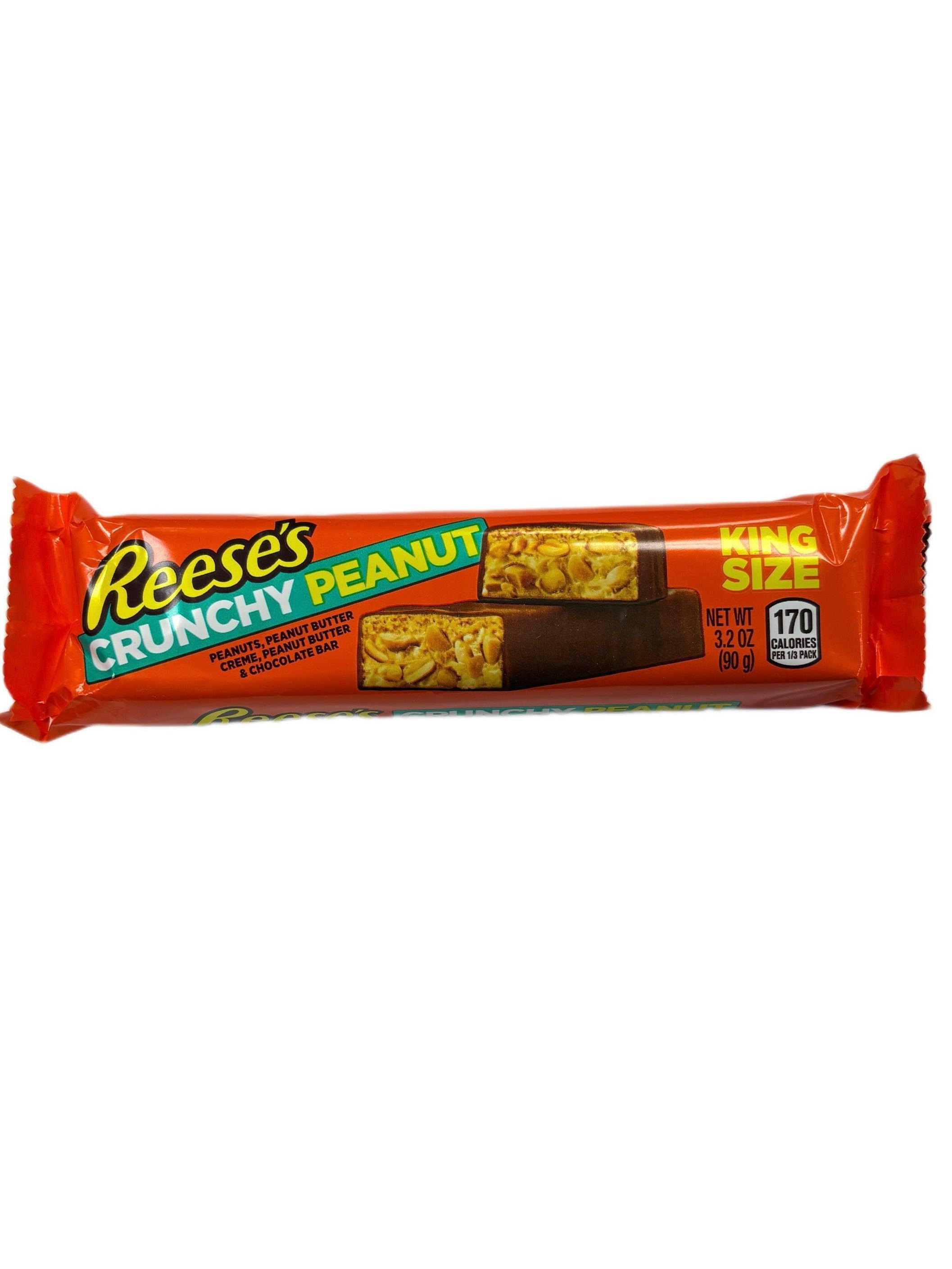 Reese's Crunchy Peanut King Size 90.7g  - U.S Edition - Chocolate - Case of 18 - BB: N/A