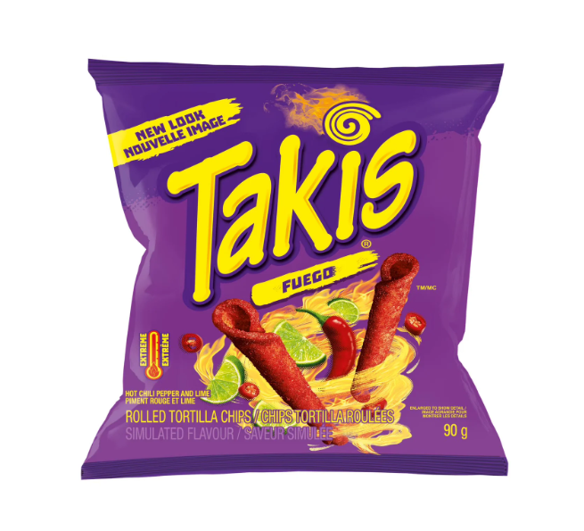 Takis Fuego 90G - Canada Edition - Chips - Case of 18 - BB: 11/25